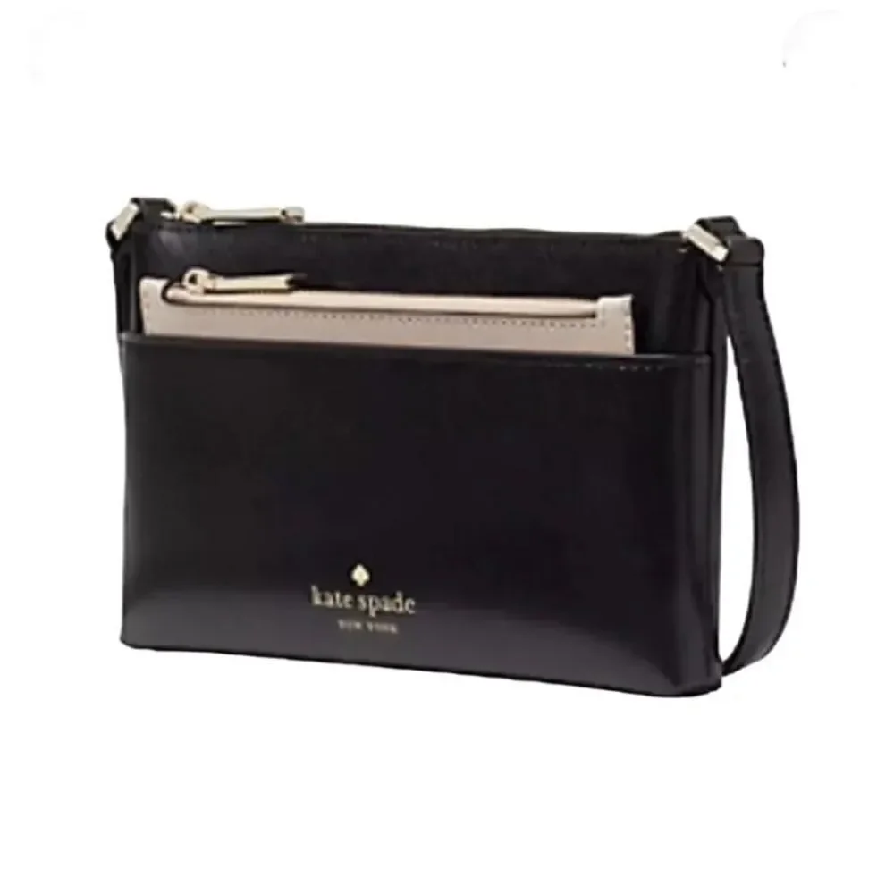 Kate Spade Purse Black Slim Sadie Crossbody Set Bag Wallet
